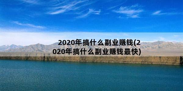 2020年搞什么副业赚钱(2020年搞什么副业赚钱最快)