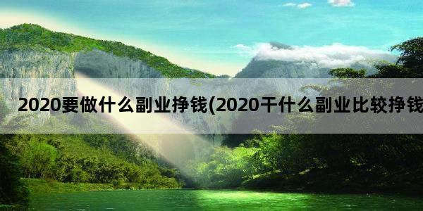2020要做什么副业挣钱(2020干什么副业比较挣钱)