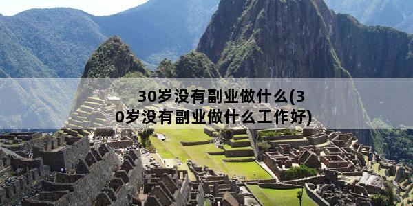 30岁没有副业做什么(30岁没有副业做什么工作好)