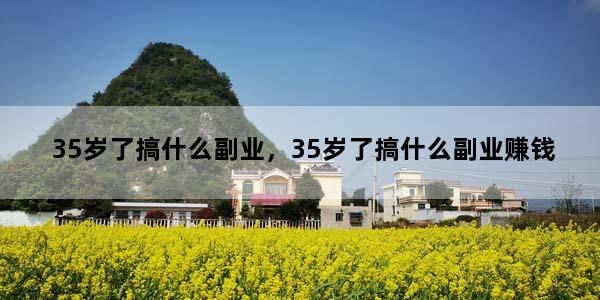 35岁了搞什么副业，35岁了搞什么副业赚钱