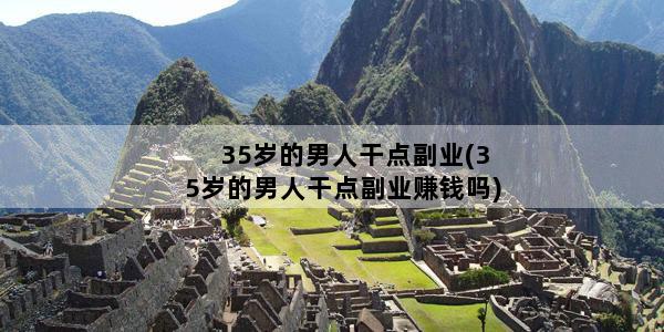 35岁的男人干点副业(35岁的男人干点副业赚钱吗)