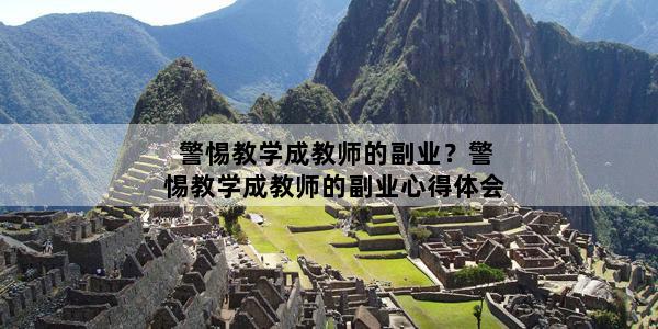 警惕教学成教师的副业？警惕教学成教师的副业心得体会