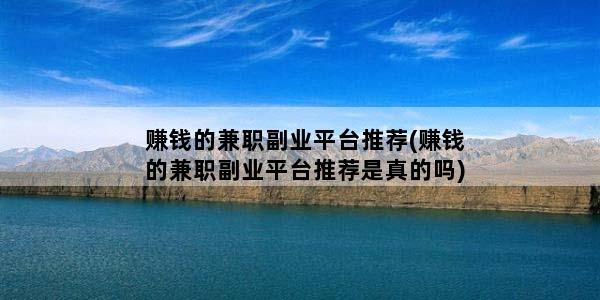 赚钱的兼职副业平台推荐(赚钱的兼职副业平台推荐是真的吗)