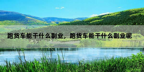 跑货车能干什么副业，跑货车能干什么副业呢