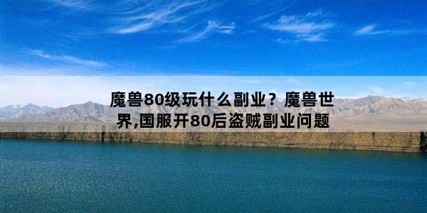 魔兽80级玩什么副业？魔兽世界,国服开80后盗贼副业问题